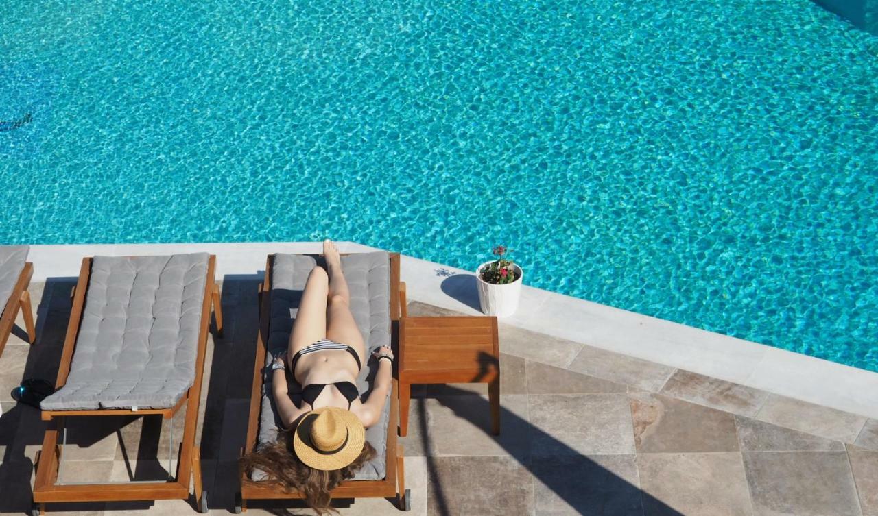 Evridiki Hotel Skala Fourkas Bagian luar foto