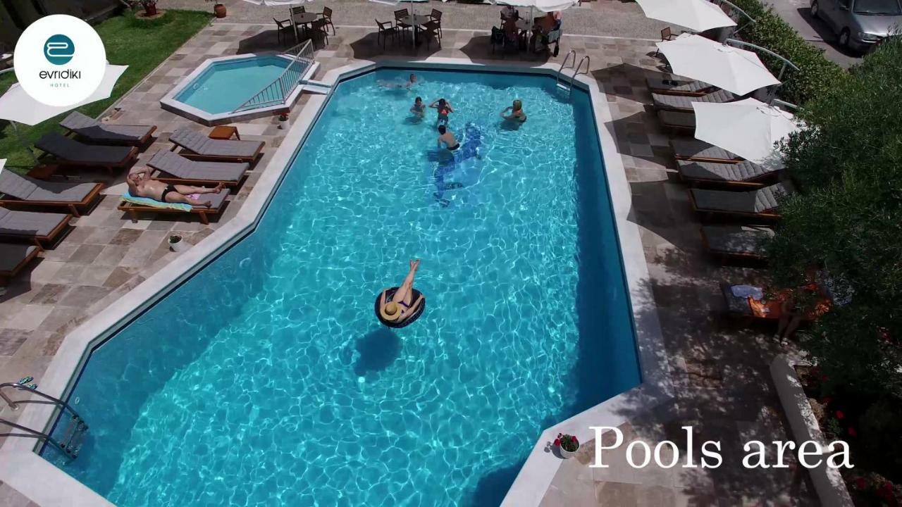 Evridiki Hotel Skala Fourkas Bagian luar foto