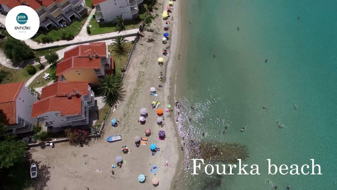 Evridiki Hotel Skala Fourkas Bagian luar foto