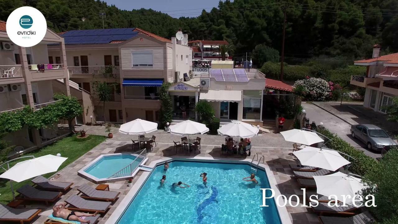 Evridiki Hotel Skala Fourkas Bagian luar foto