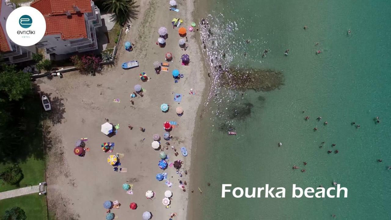 Evridiki Hotel Skala Fourkas Bagian luar foto